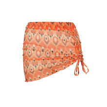 Load image into Gallery viewer, Product Front: Rio De Sol Beach Skirt Maracai Mini Skirt Ruched