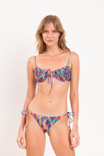 Load image into Gallery viewer, Model Front: Rio De Sol Top Top Euphoria Balconet-Tie