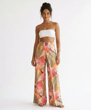 Load image into Gallery viewer, Model Front: Rio De Sol Beach Trousers Oasis Wide Pants