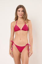 Load image into Gallery viewer, Model Front: Rio De Sol Bottom Bottom Shimmer-Desejo Cheeky-Tie