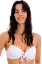 Load image into Gallery viewer, Gallery: Rio De Sol Top Top Cotele-Branco Balconet-Pushup