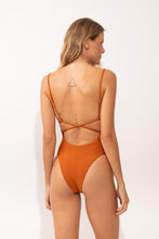 Load image into Gallery viewer, Model Back: Rio De Sol One-Piece Ferrugo Attaya