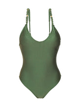 Load image into Gallery viewer, Product Front: Rio De Sol One-Piece Shimmer-Croco Hype-Noa