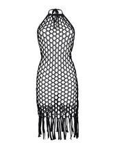 Load image into Gallery viewer, Product Front: Rio De Sol Midi Dress Black Serena Dress