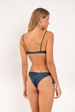 Load image into Gallery viewer, Model Back: Rio De Sol Set Set Shimmer-Shark Balconet-Tie Cheeky-Tie-Gold