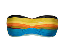 Load image into Gallery viewer, Product Front: Rio De Sol Top Top Artsy Bandeau-Pli
