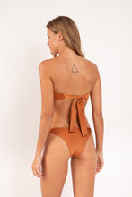 Load image into Gallery viewer, Model Back: Rio De Sol Bottom Bottom Shimmer-Nocciola Leblon