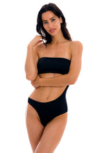 Load image into Gallery viewer, Model Front: Rio De Sol One-Piece Preto Body-Rio