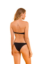 Load image into Gallery viewer, Model Back: Rio De Sol Top Top Bora-Black Bandeau-Joy