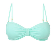 Load image into Gallery viewer, Product Front: Rio De Sol Top Top Malibu-Menta Bandeau-Duo