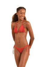 Load image into Gallery viewer, Model Front: Rio De Sol Bottom Bottom Malibu-Chili Cheeky-Tie
