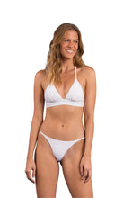 Load image into Gallery viewer, Model Front: Rio De Sol Set Set Bora-White Tri-Cos Cheeky-Fixa
