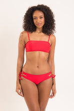 Load image into Gallery viewer, Model Front: Rio De Sol Bottom Bottom Rouge Madrid
