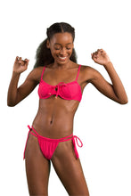 Load image into Gallery viewer, Image 04: Rio De Sol Top Top Dots-Virtual-Pink Balconet-Tie
