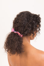 Load image into Gallery viewer, Model Front: Rio De Sol Hair Accessory Amore-Pink Scrunchie
