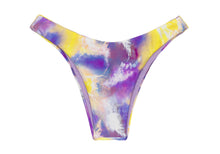 Load image into Gallery viewer, Product Front: Rio De Sol Bottom Bottom Tiedye-Purple High-Leg
