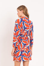 Load image into Gallery viewer, Model Back: Rio De Sol Shirtdress Leaves Chemise

