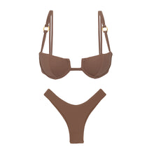 Load image into Gallery viewer, Product Front: Rio De Sol Set Set Sand-Cappuccino Juliette-Aya Nara
