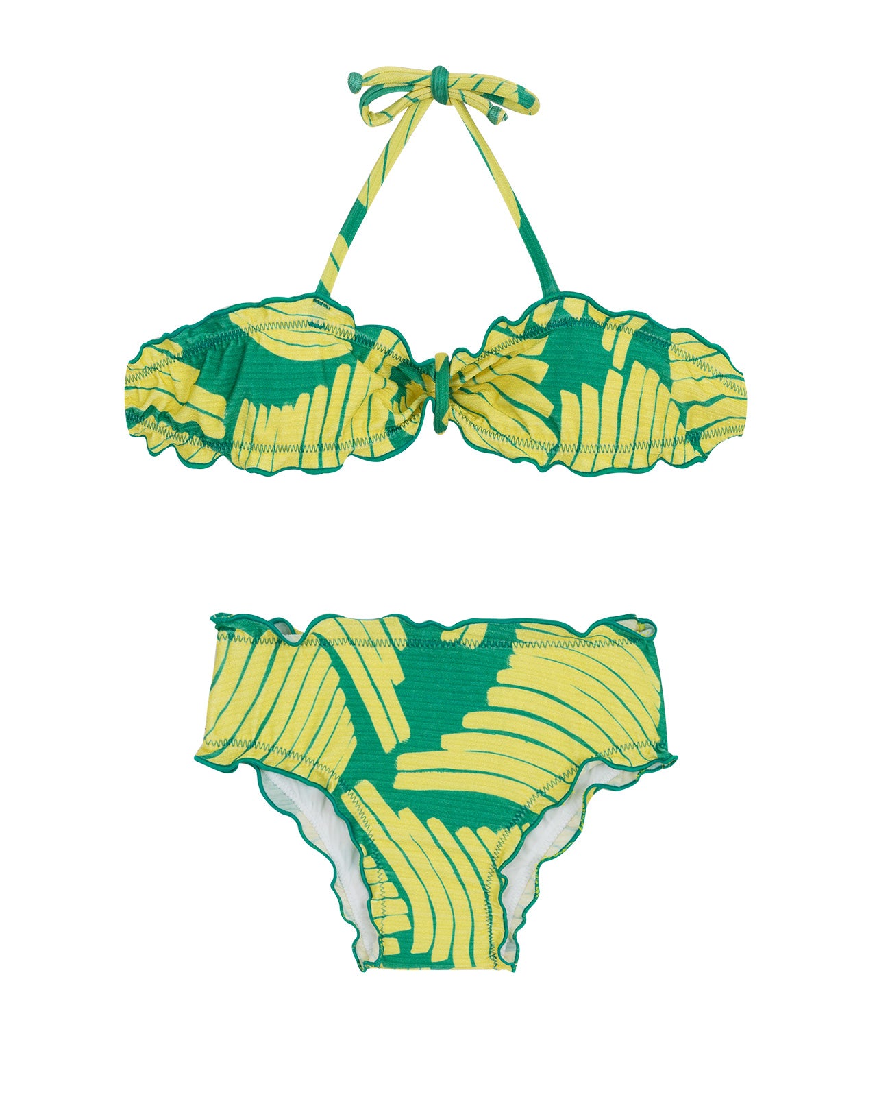 Product Front: Rio De Sol Girl's Two-Piece Banana Yellow Kids