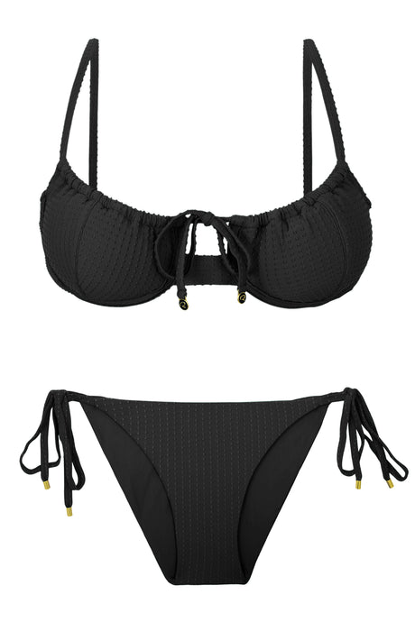 Product Front: Rio De Sol Bottom Bottom Dots-Black Ibiza-Comfy
