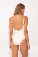 Load image into Gallery viewer, Model Back: Rio De Sol One-Piece Junco-Offwhite Hype
