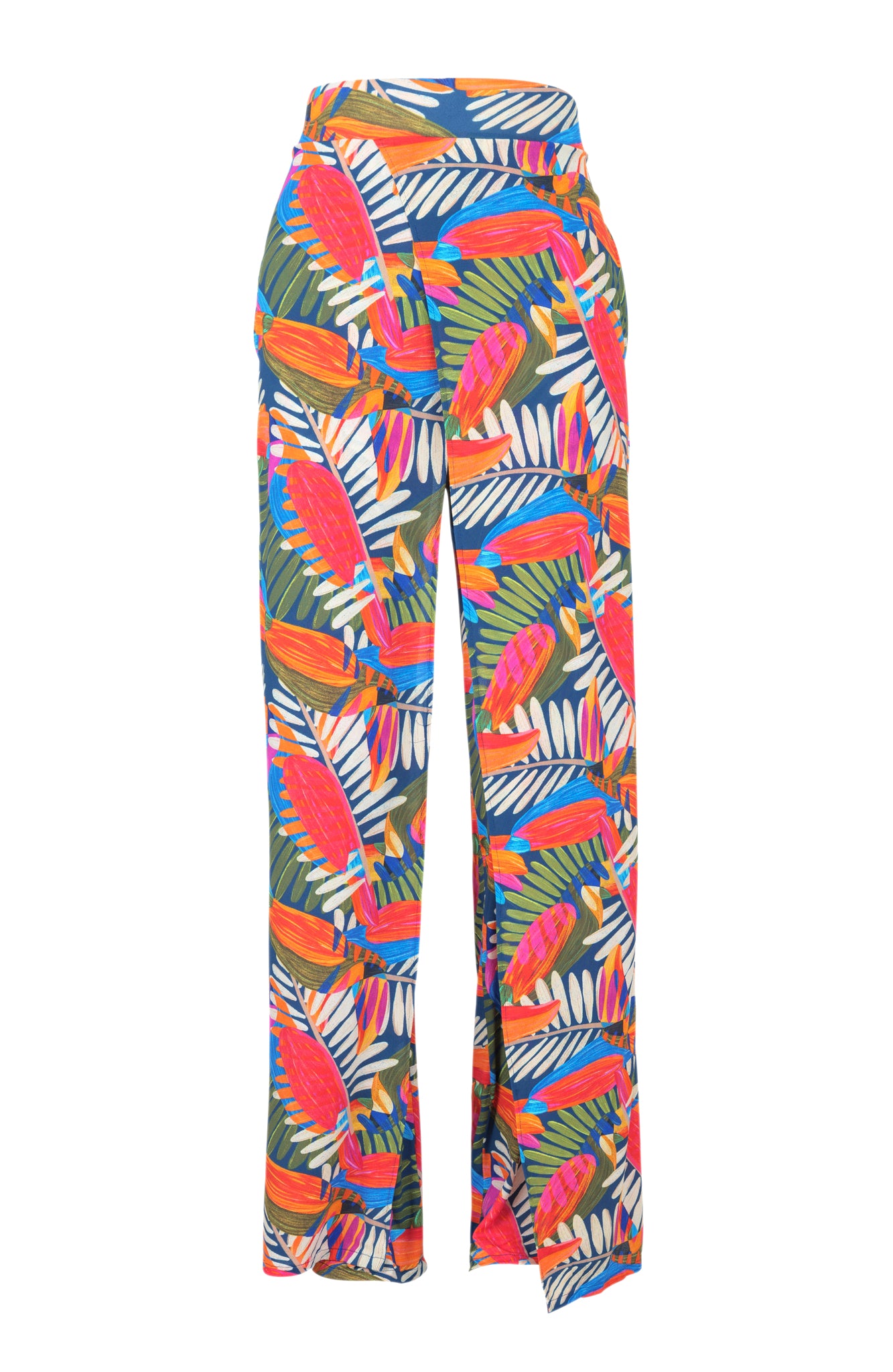 Product Front: Rio De Sol Beach Trousers Jungle Wide Pants