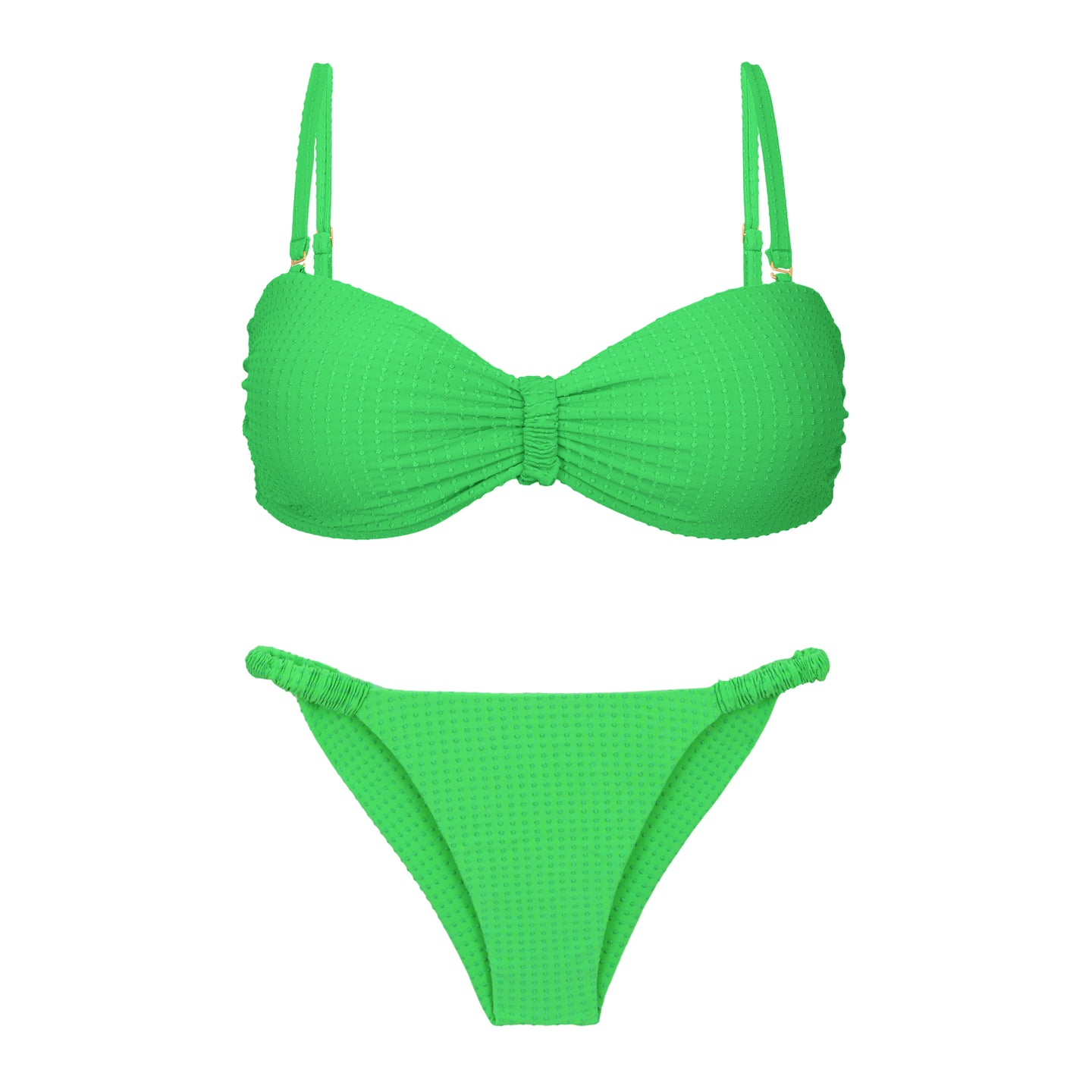 Product Front: Rio De Sol Set Set Dots-Energy Bandeau-Crispy Cheeky-Crispy