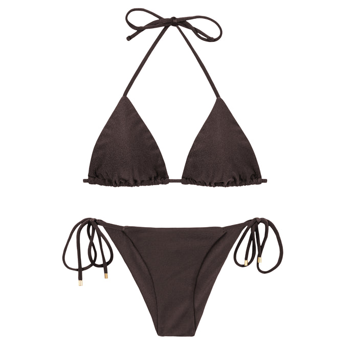 Product Front: Rio De Sol Set Set Shimmer-Coffee Tri-Inv Cheeky-Tie
