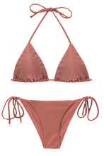 Load image into Gallery viewer, Product Front: Rio De Sol Set Set Shimmer-Copper Tri-Inv Cheeky-Tie
