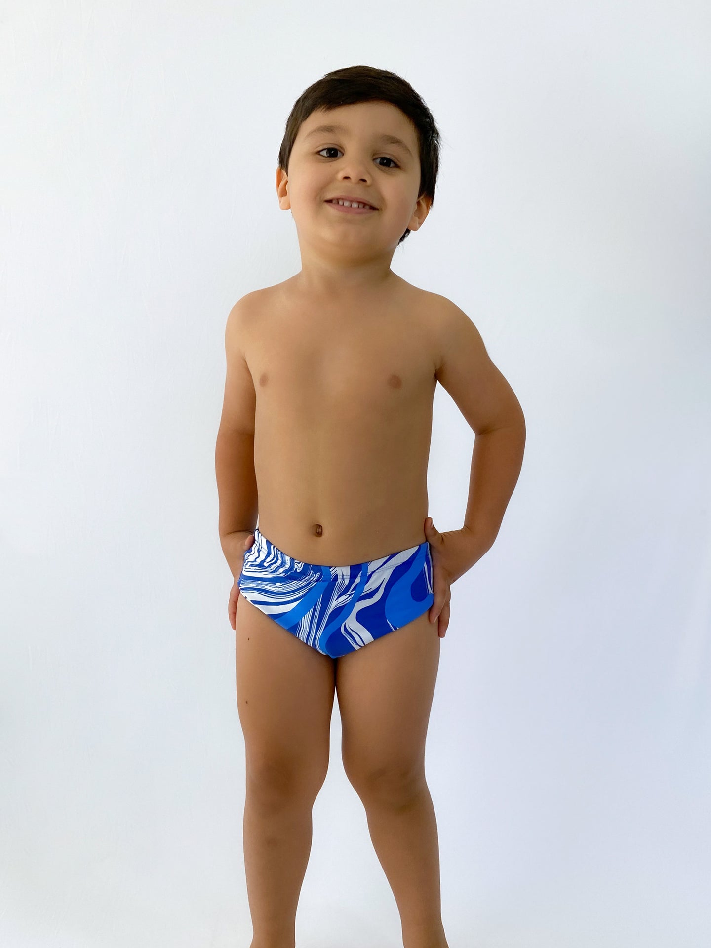 Model Front: Rio De Sol Boy's Swimwear Sunga Inagua Kids