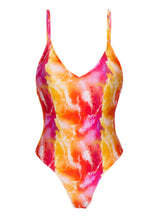 Load image into Gallery viewer, Product Front: Rio De Sol One-Piece Tiedye-Red Hype
