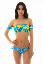 Load image into Gallery viewer, Image 06: Rio De Sol Top Top Palmeira Azul Off Shoulder
