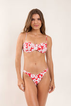Load image into Gallery viewer, Model Front: Rio De Sol Top Top Pua-Hibiscus Coral
