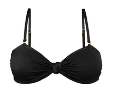 Load image into Gallery viewer, Product Front: Rio De Sol Top Top Shimmer-Black Bandeau-Joy
