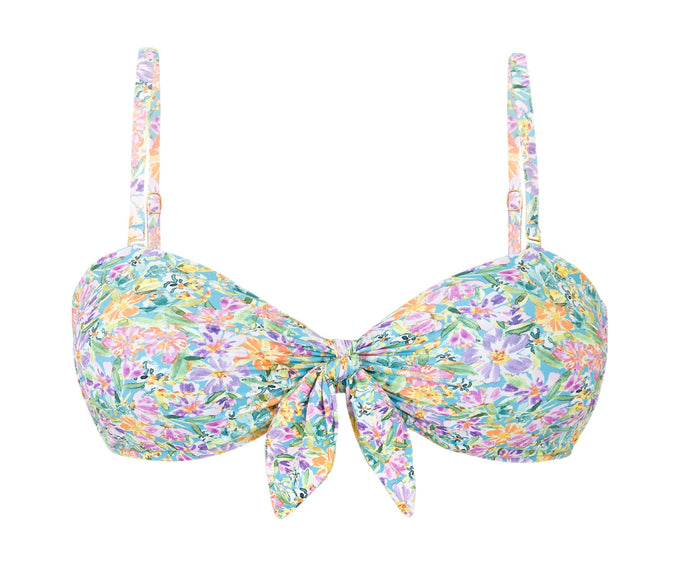 Product Front: Rio De Sol Top Top Tiny-Garden Bandeau-Knot
