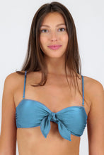 Load image into Gallery viewer, Top Shimmer-Baltic-Sea Bandeau-Knot
