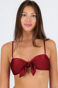 Top Shimmer-Divino Bandeau-Knot